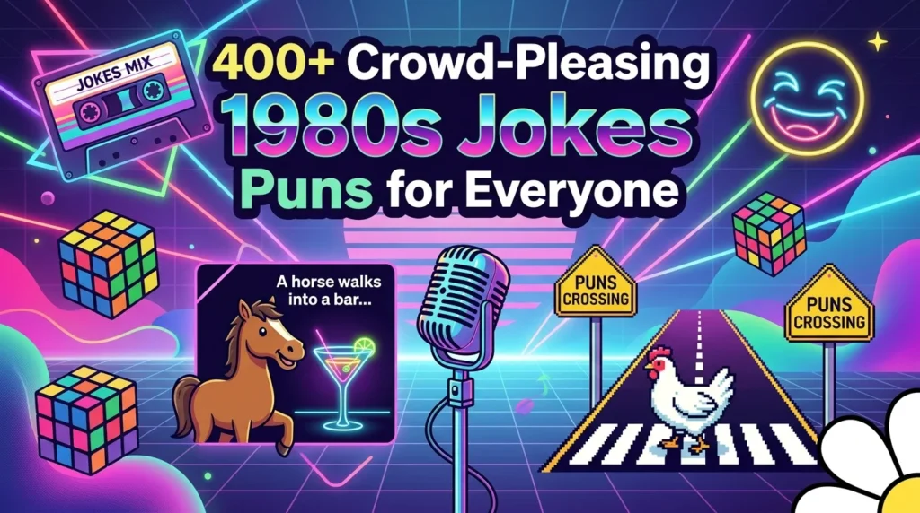 Crowd-Pleasing 1980s Jokes and Puns for Everyone