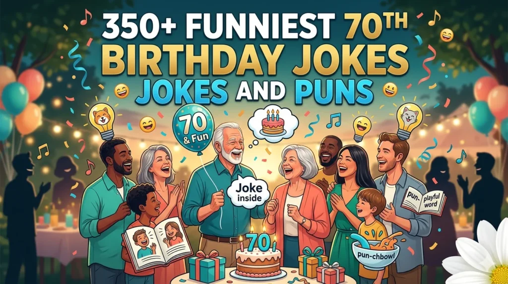 Funniest 70Th Birthday Jokes Jokes and Puns
