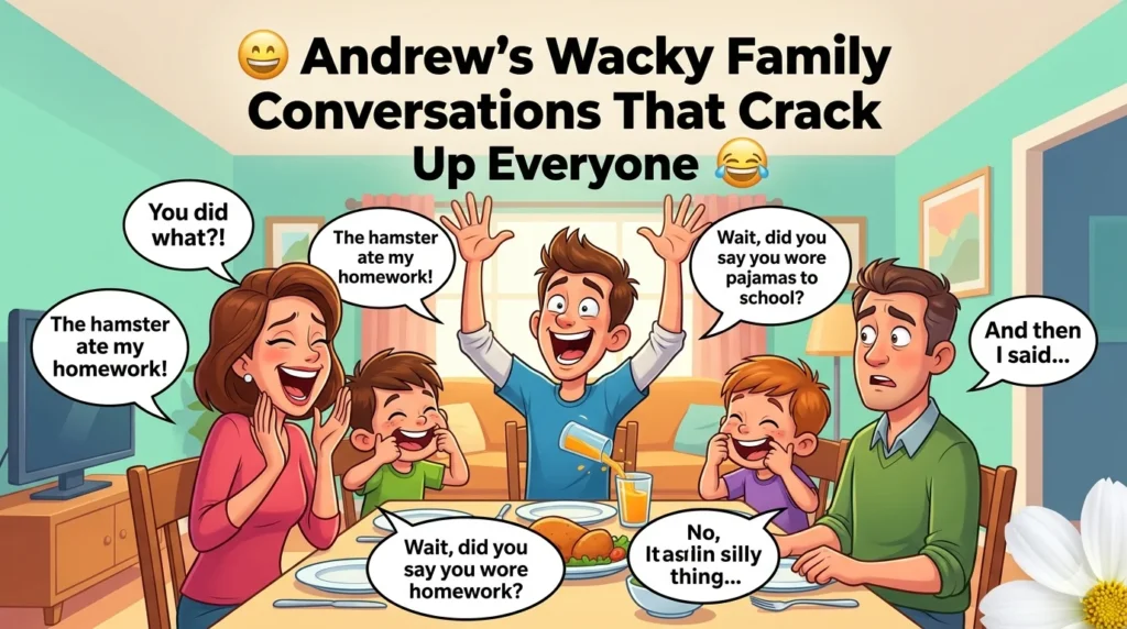 Andrew’s Wacky Family Conversations That Crack Up Everyone