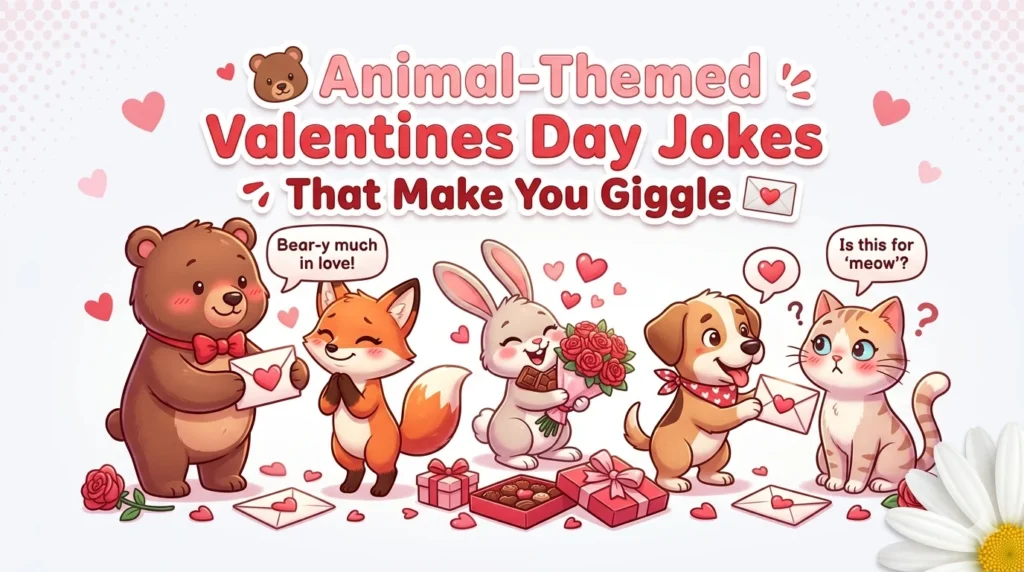 Animal-Themed Valentines Day Jokes That Make You Giggle