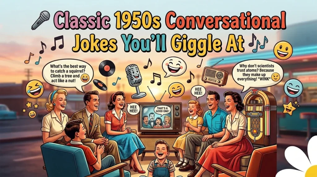🎤 Classic 1950s Conversational Jokes You’ll Giggle At 🎶