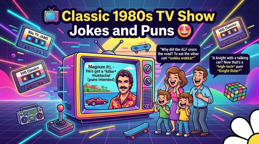 Classic 1980s TV Show Jokes and Puns