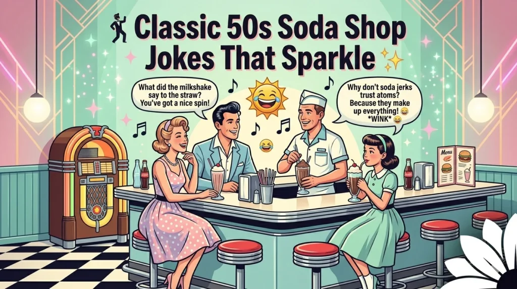Classic 50s Soda Shop Jokes That Sparkle