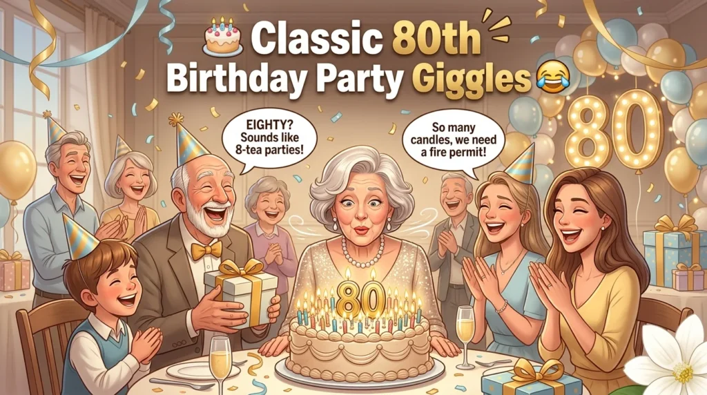 Classic 80th Birthday Party Giggles