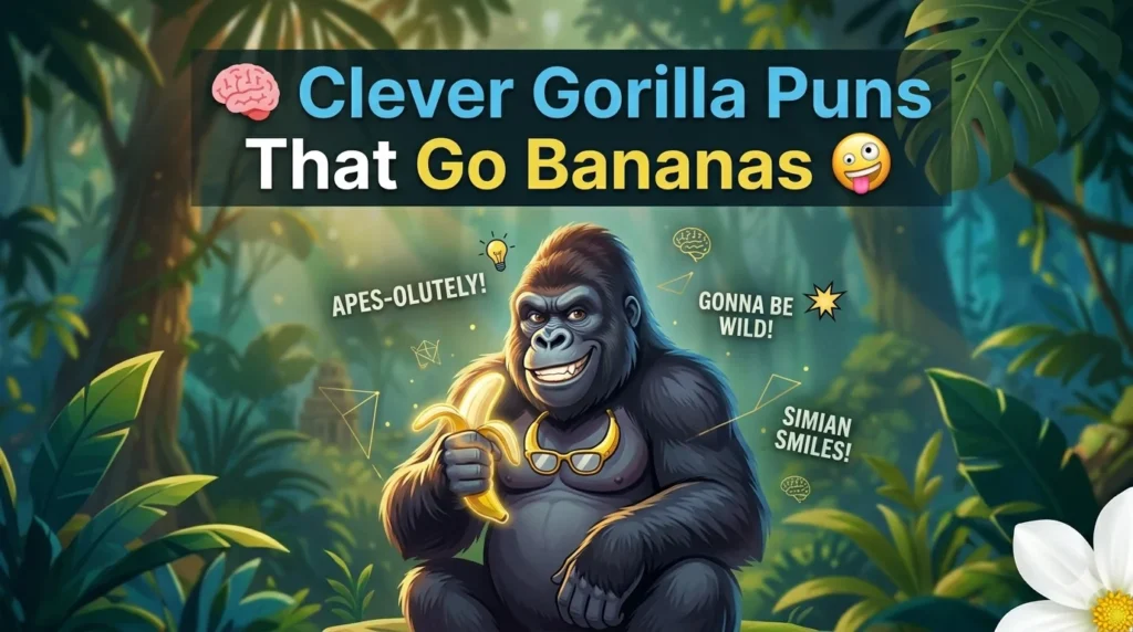 Clever Gorilla Puns That Go Bananas