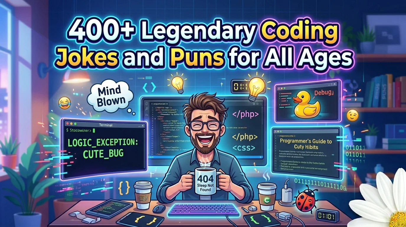 Funny Coding Course 400+ Legendary Coding Jokes and Puns for All Ages