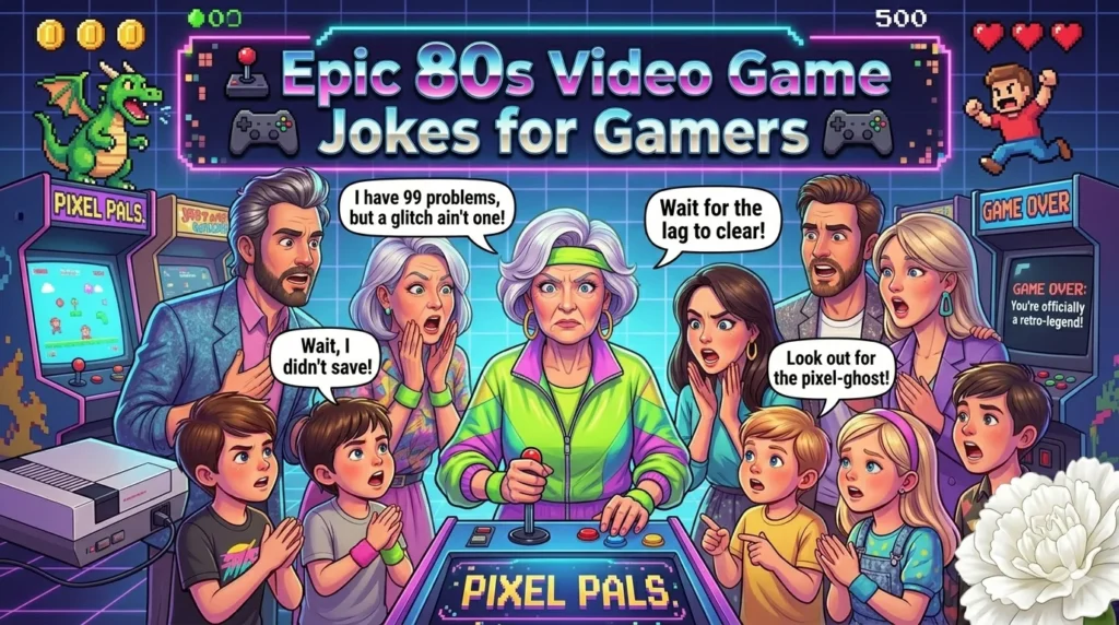 Epic 80s Video Game Jokes for Gamers