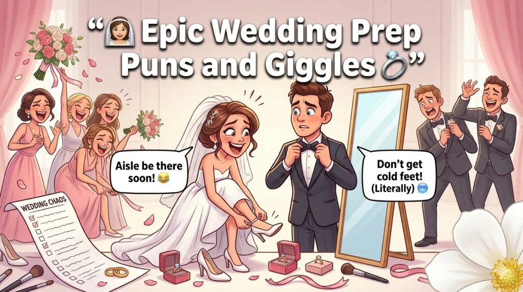 Epic Wedding Prep Puns and Giggles