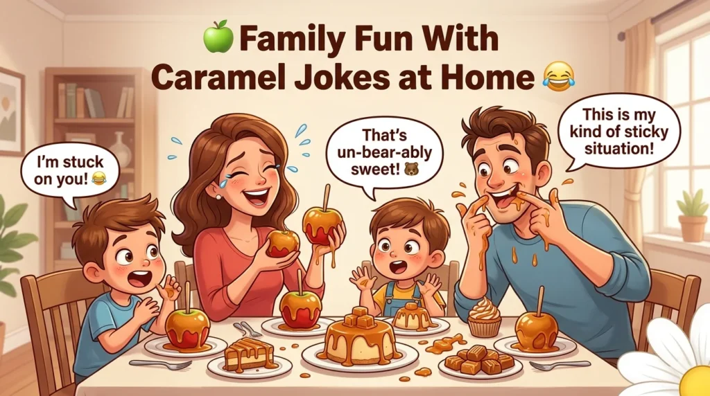 Family Fun With Caramel Jokes at Home