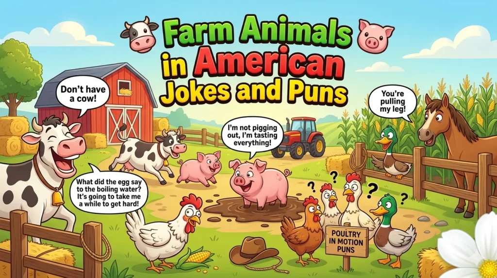 Farm Animals in American Jokes and Puns
