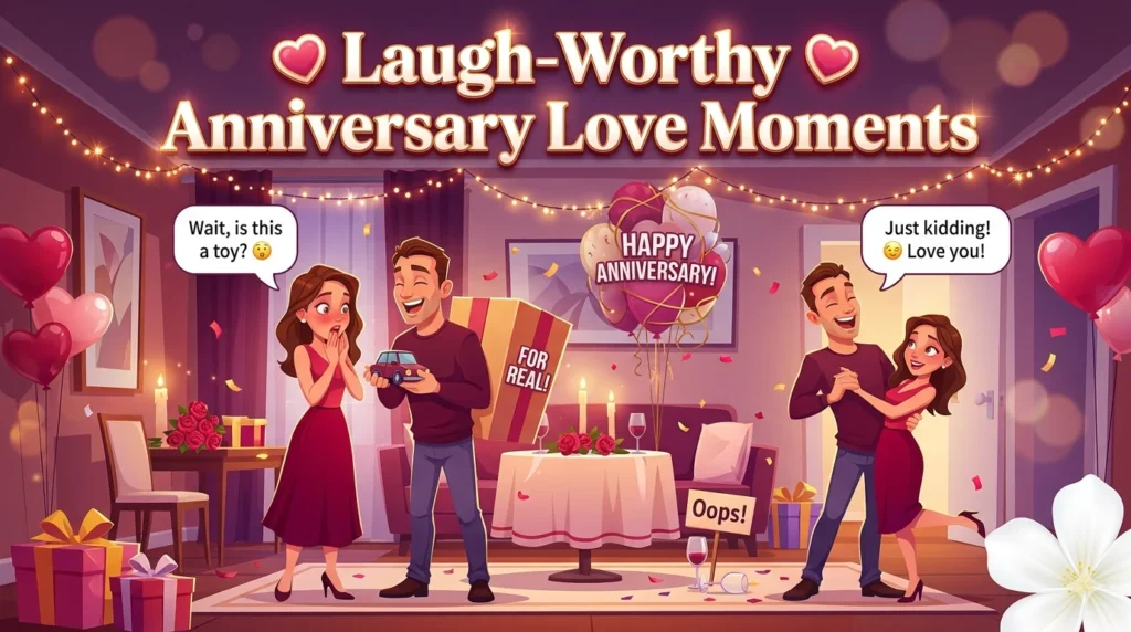 Laugh-Worthy Anniversary Love Moments