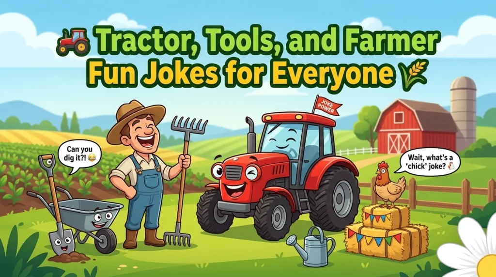 🚜 Tractor, Tools, and Farmer Fun Jokes for Everyone 🌾