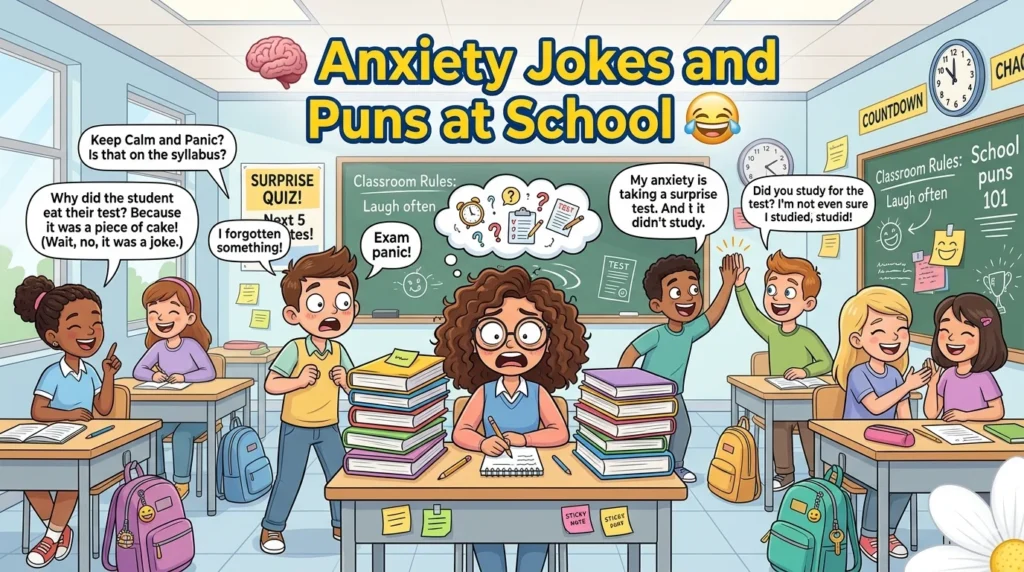 Anxiety Jokes and Puns at School