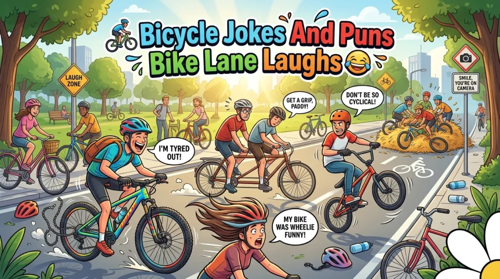Bicycle Jokes And Puns Bike Lane Laughs