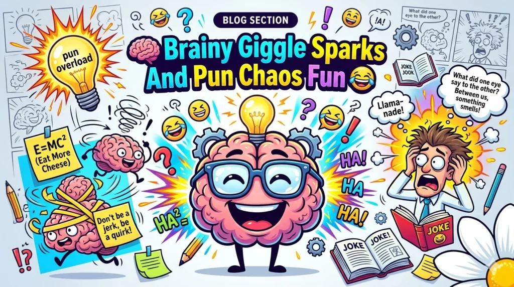 Brainy Giggle Sparks And Pun Chaos Fun