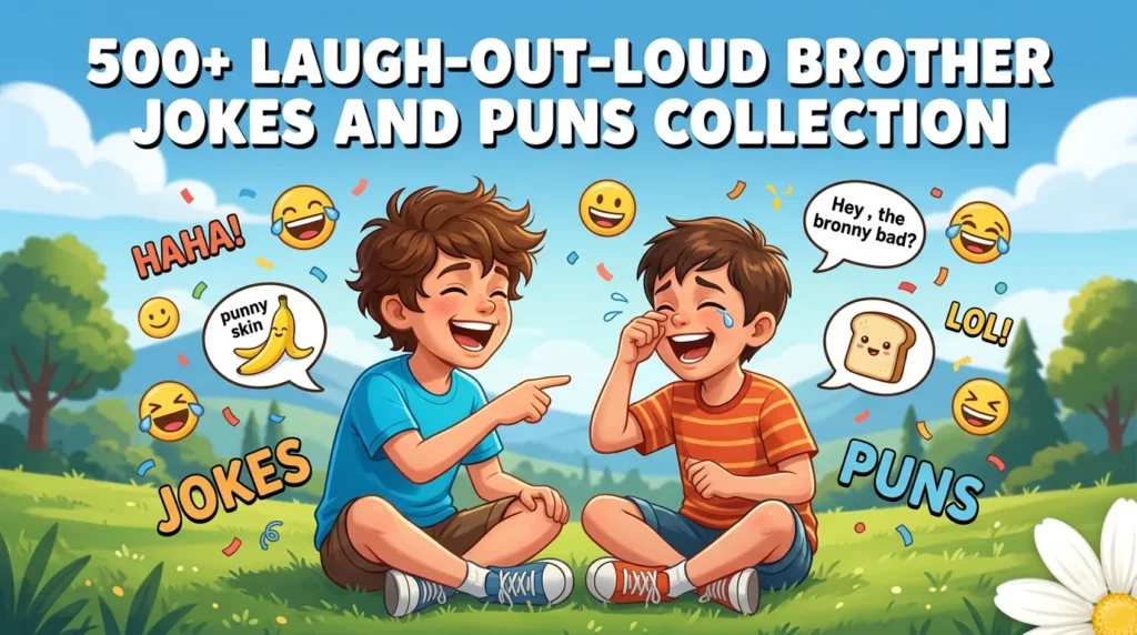 Laugh-Out-Loud Brother Jokes and Puns Collection