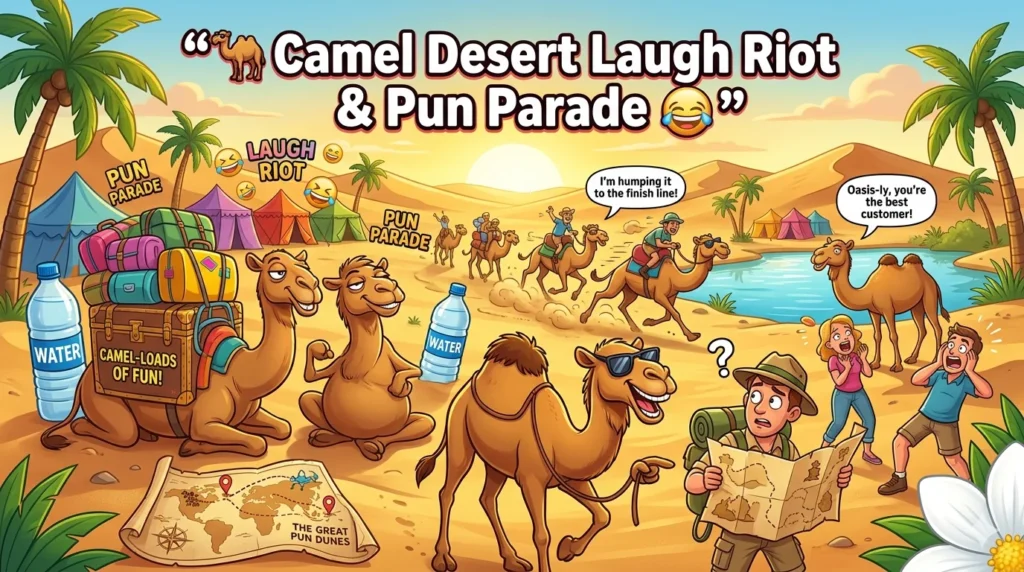 Camel Desert Laugh Riot & Pun Parade