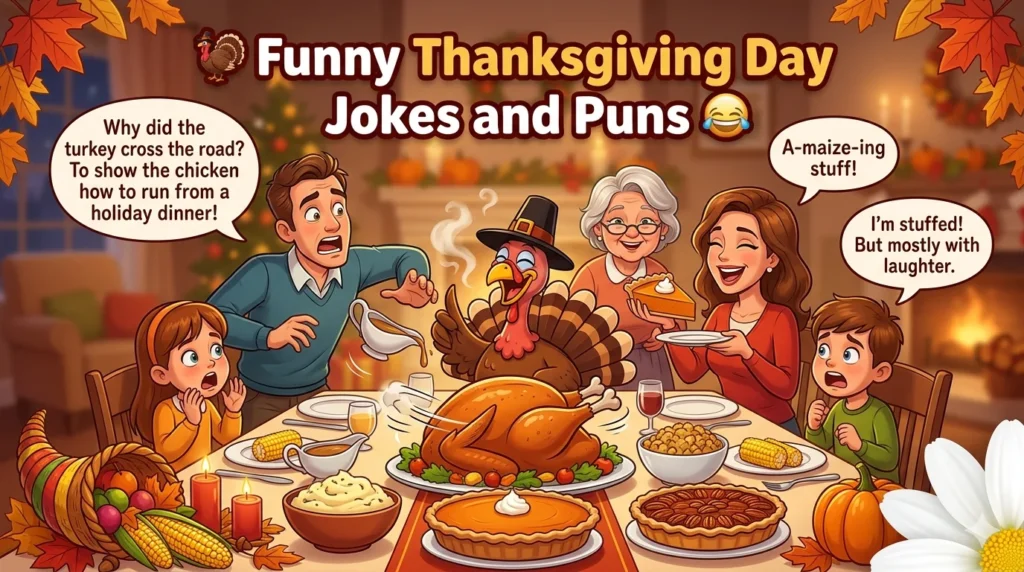 Funny Thanksgiving Day Jokes and Puns