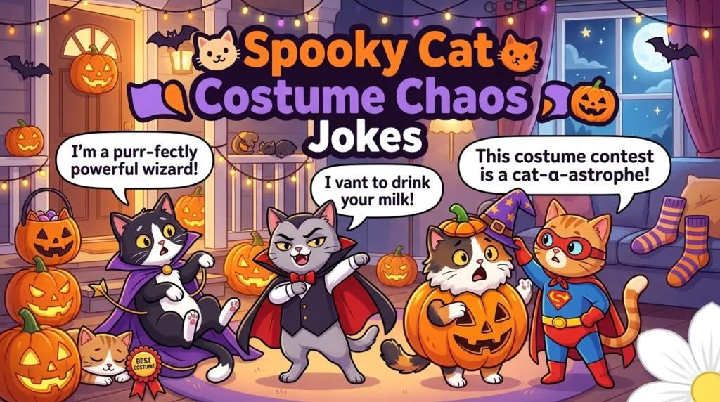 Spooky Cat Costume Chaos Jokes
