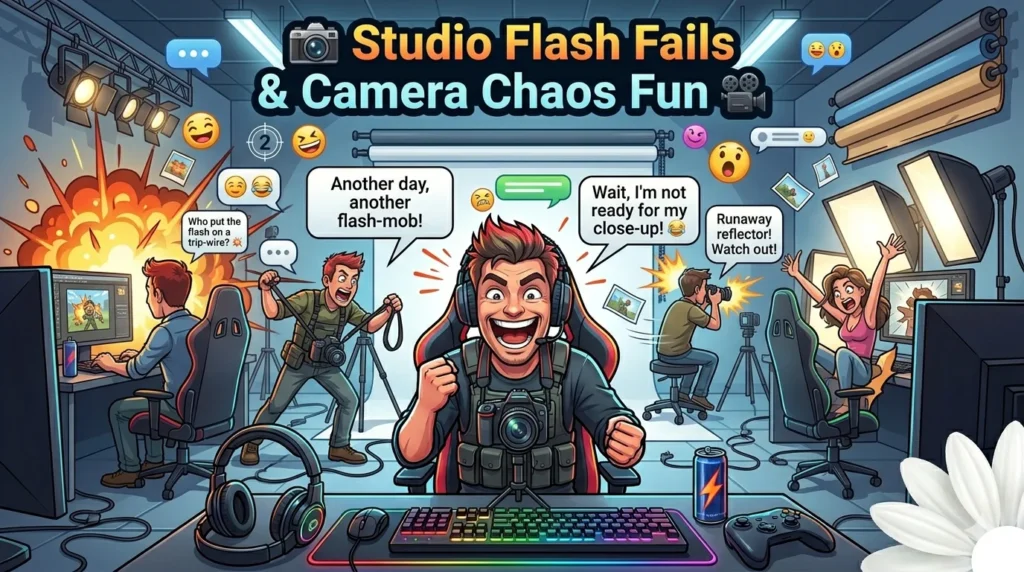 Studio Flash Fails & Camera Chaos Fun