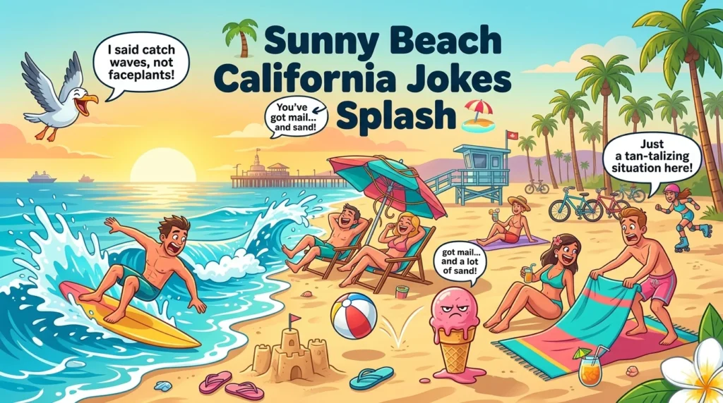 Sunny Beach California Jokes Splash
