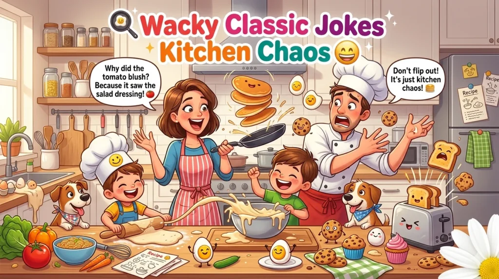 Wacky Classic Jokes Kitchen Chaos