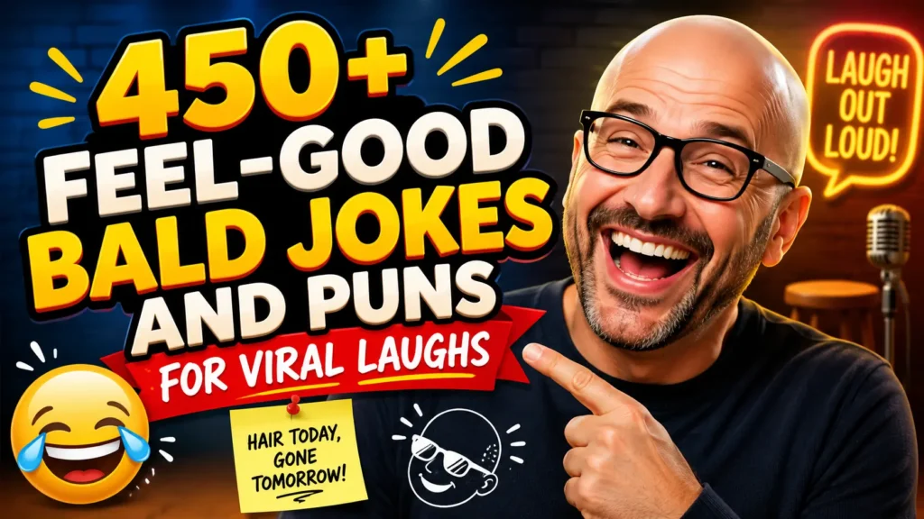 Feel-Good Bald Jokes and Puns for Viral Laughs