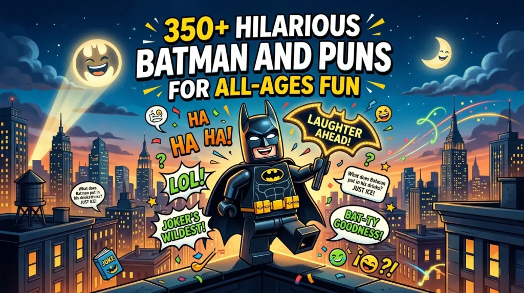 Hilarious Batman jokes and Puns for All-Ages Fun