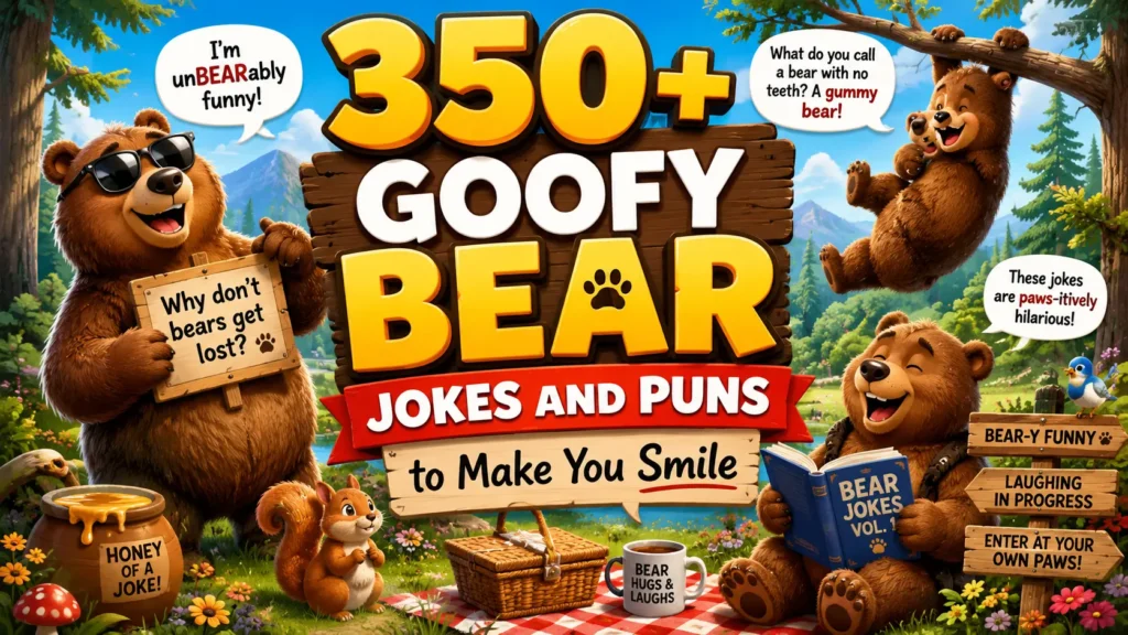 Goofy Bear jokes and Puns to Make You Smile