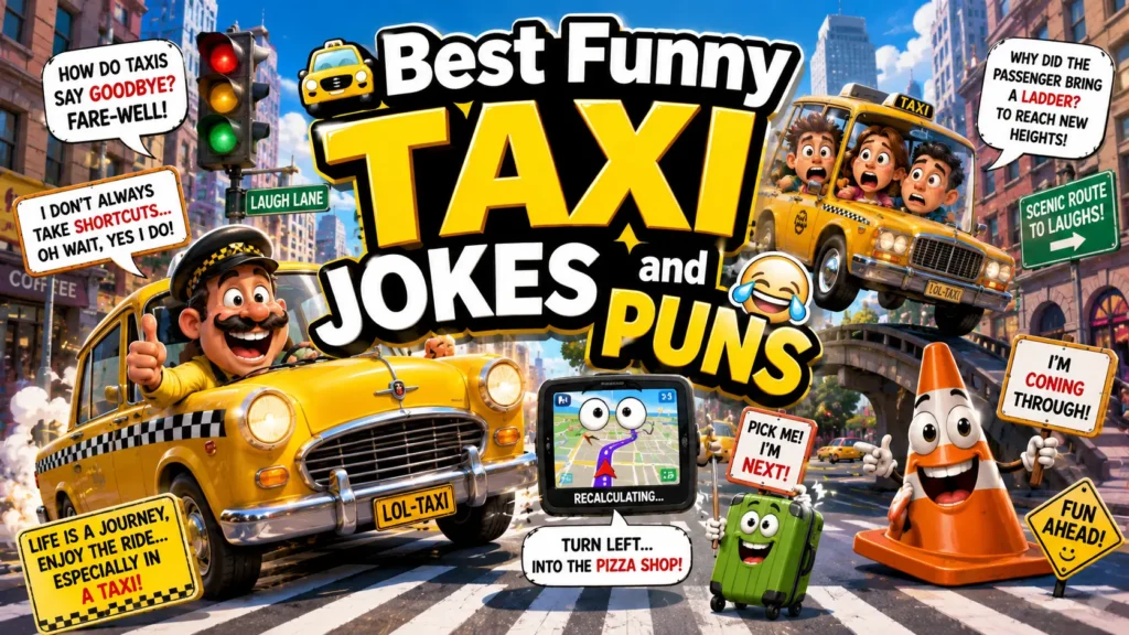 Best Funny Taxi Jokes and Puns