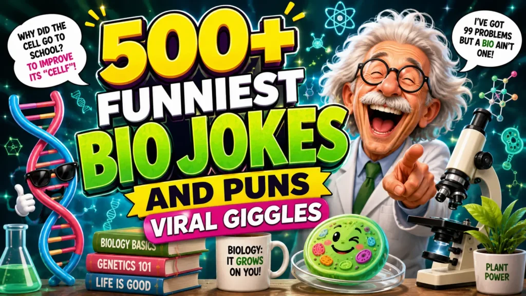 Funniest Bio jokes and Puns Viral Giggles