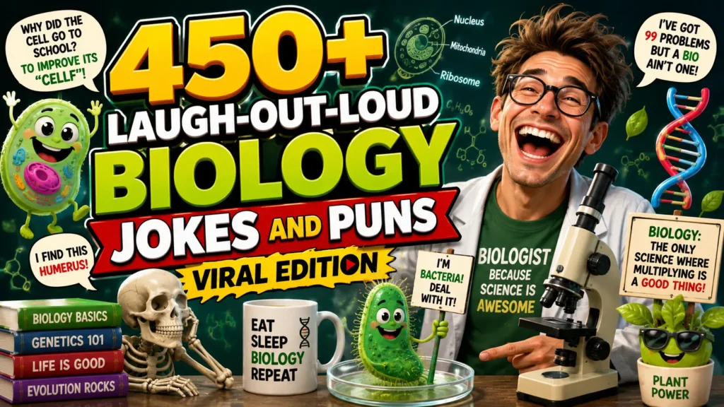 Laugh-Out-Loud Biology jokes and Puns Viral Edition