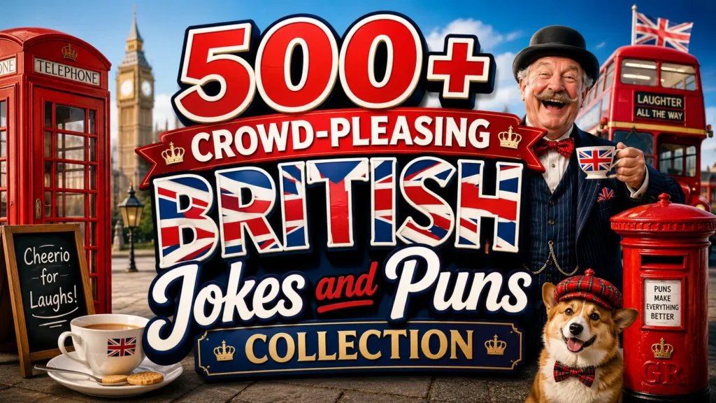 Crowd-Pleasing British Jokes and Puns Collection