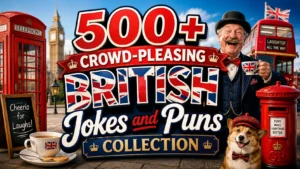 Crowd-Pleasing British Jokes and Puns Collection