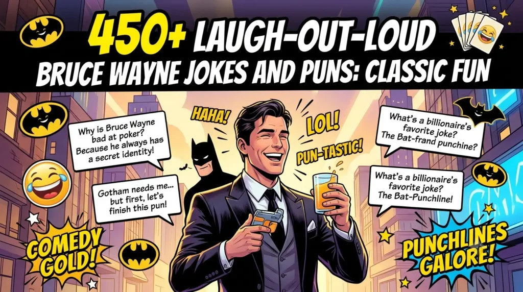 Laugh-Out-Loud Bruce Wayne Jokes and Puns: Classic Fun