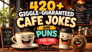 Giggle-Guaranteed Cafe Jokes and Puns Fun Time