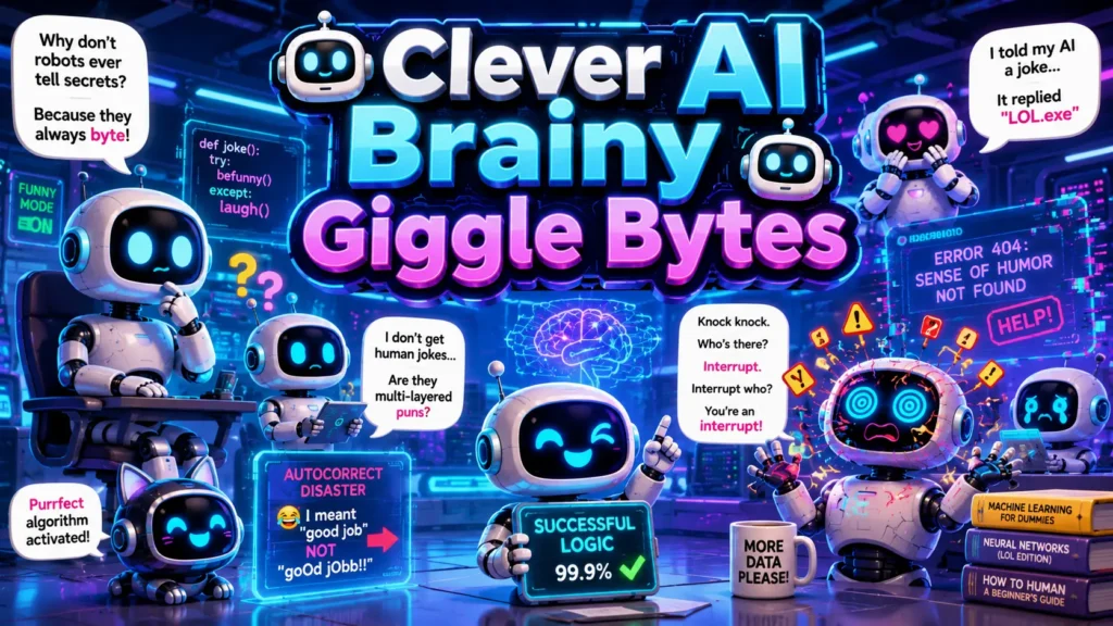 Clever AI Brainy Giggle Bytes