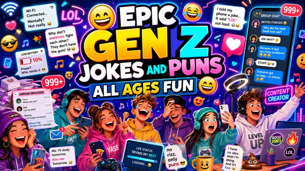 Epic Gen Z jokes And Puns All Ages Fun
