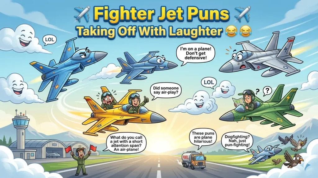 Fighter Jet Puns Taking Off With Laughter