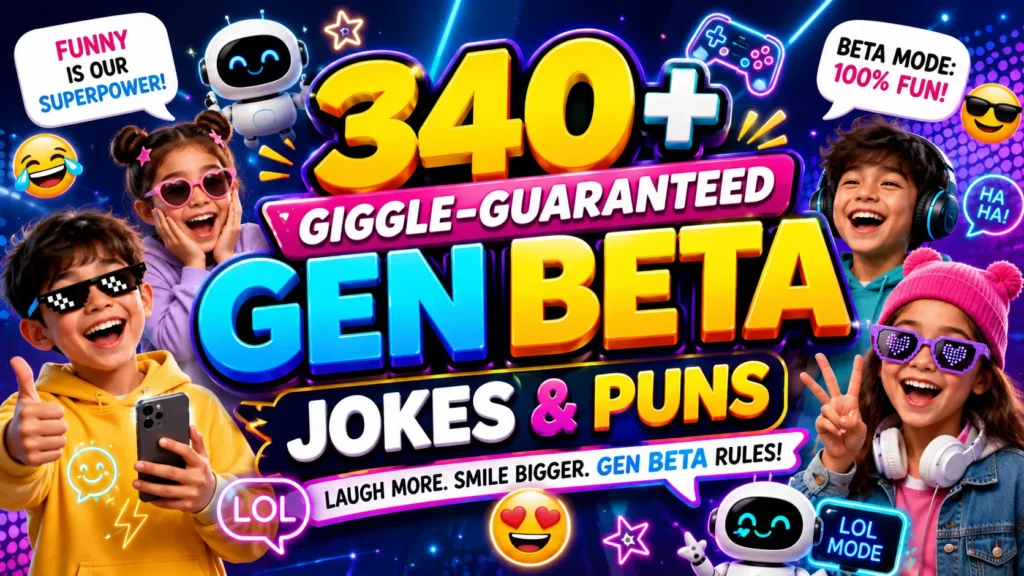 Giggle-Guaranteed Gen Beta jokes and Puns