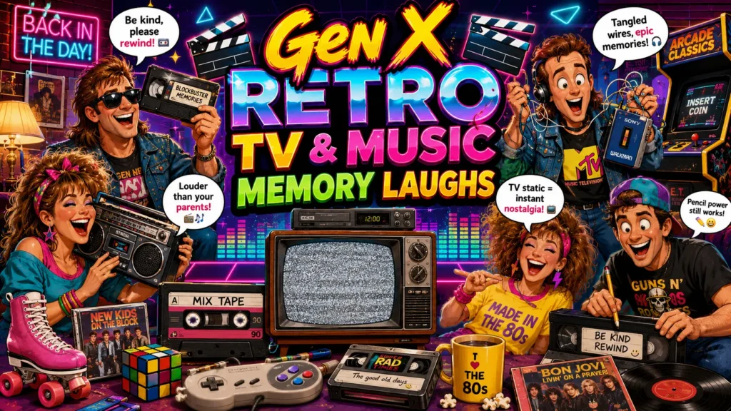 Gen X Retro TV & Music Memory Laughs