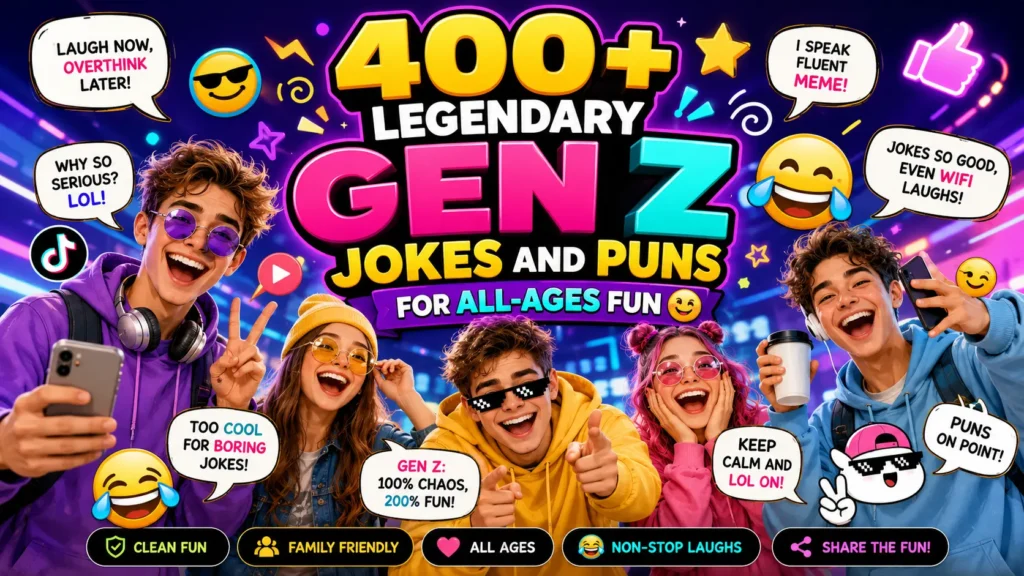 Legendary Gen Z Jokes and Puns for All-Ages Fun