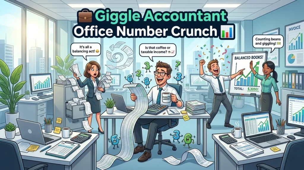 Giggle Accountant Office Number Crunch