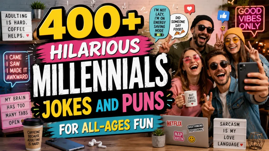 Hilarious Millennials jokes and Puns for All-Ages Fun