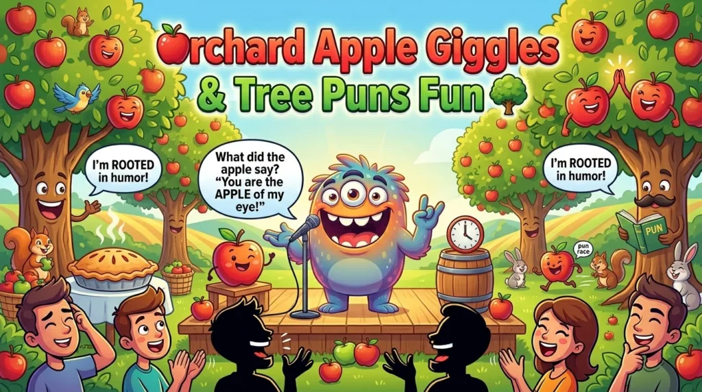 Orchard Apple Giggles & Tree Puns Fun
