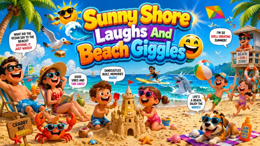 Sunny Shore Laughs And Beach Giggles
