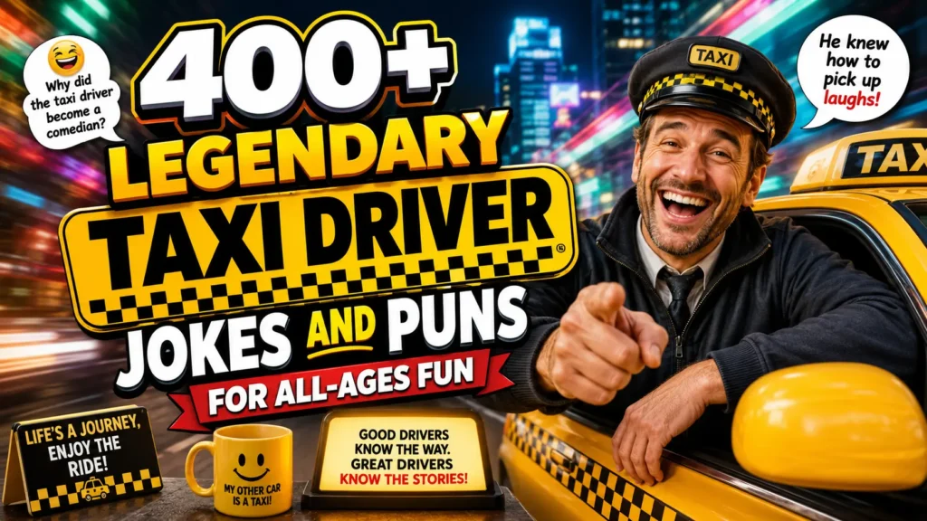 Legendary Taxi Driver Jokes and Puns for All-Ages Fun