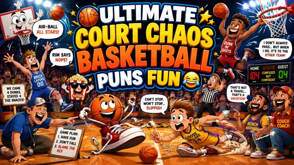 Ultimate Court Chaos Basketball Puns Fun